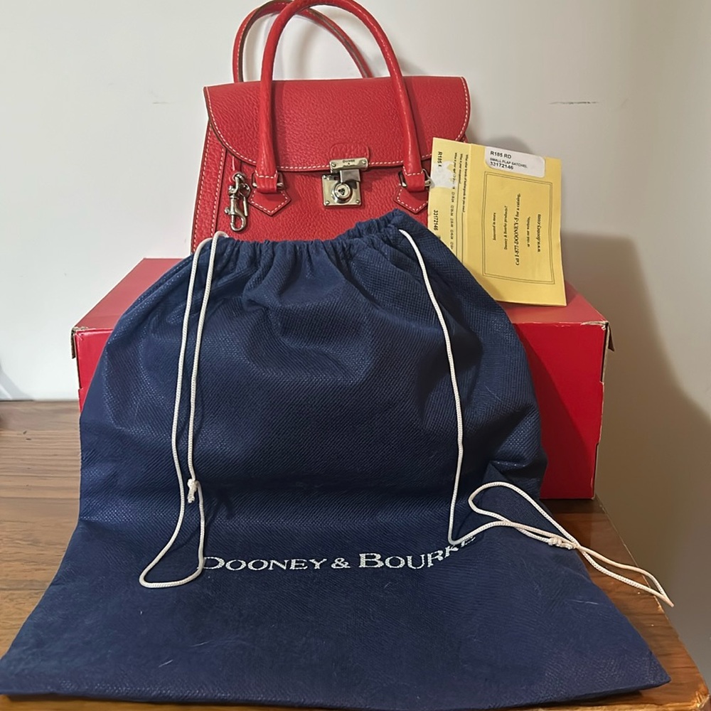 Dooney & Bourke red satchel pocketbook